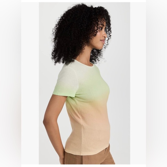 Vince Women’s Ombre T-shirt Green Size Large NWT - Picture 3 of 5
